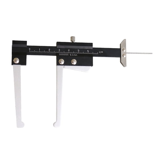 CEORPER Automotive Brake Disc Micrometer 0-60mm Stainless Steel Brake Disc Depth Measuring Caliper For Precisions Measurement