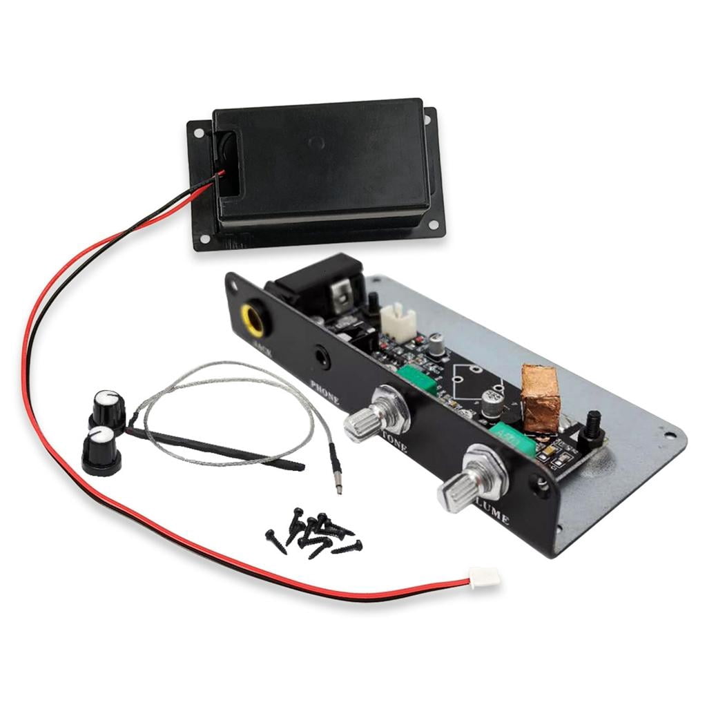 CEORPER Balanced Sensing Piezo Equalizer Silence Preamp Pickup Guitar Equalizer Pickup