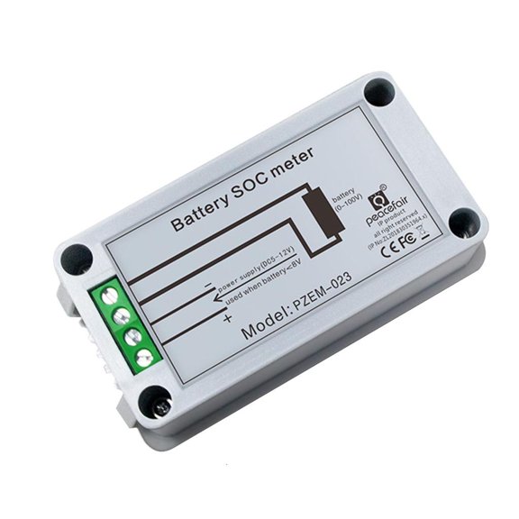 CEORPER Battery Capacity Tester Percentage Level Voltage Meter Gauges Power Indicator