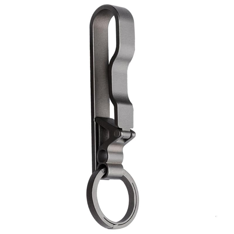 CEORPER Belt Key Clip,Titanium Carabiner Key chain Ring Holder for Belt Keychain Clip