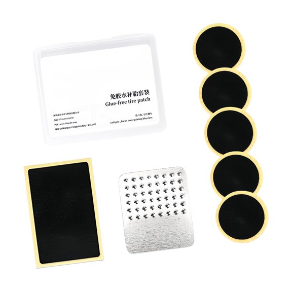 CEORPER Bike Tire Puncture Patches Glueless Bycicles Inner Tube Puncture Patches