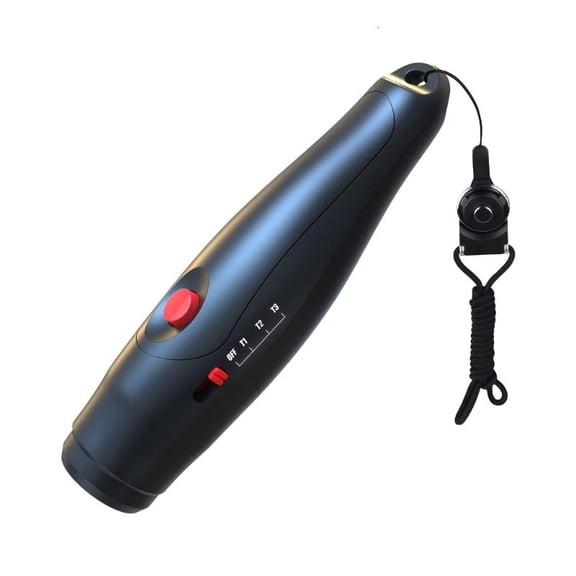 CEORPER Black Plastic Electronic Whistle 3 Selectable Tone Perfect For Sports Event