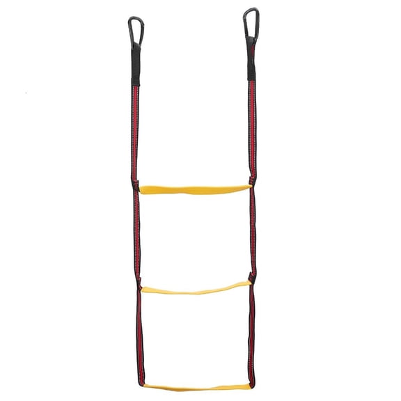 CEORPER Boarding Step Ladder Folding Boat Ladder Portable 3 Step Boat Ladder Extension Nylon Ladder for Pontoon-Inflatable Boat