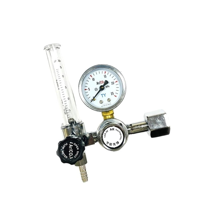 CEORPER Brass Argon CO2 Gas Regulator Double Pressure Gauge Welding Flows Meters