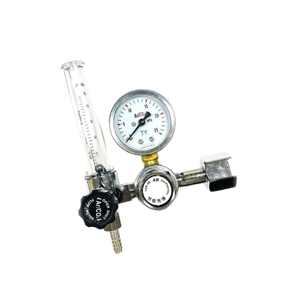 CEORPER Brass Argon CO2 Gas Regulator Double Pressure Gauge Welding Flows Meters
