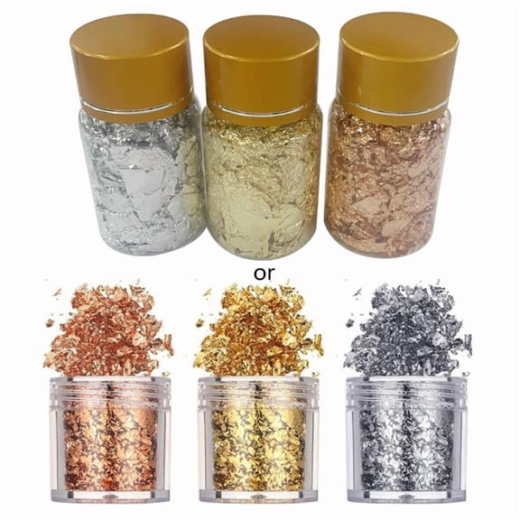 CEORPER Broken Gold Leaf Flake Resin Epoxy Mold Art Decoration Gold Foil Fillings