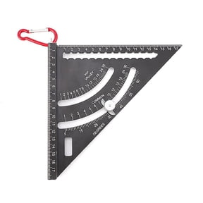 CEORPER Carpentry Framing Square with Hook Carpenter Square 7inch Woodworking Tool Ruler Multifunction Rafter Square