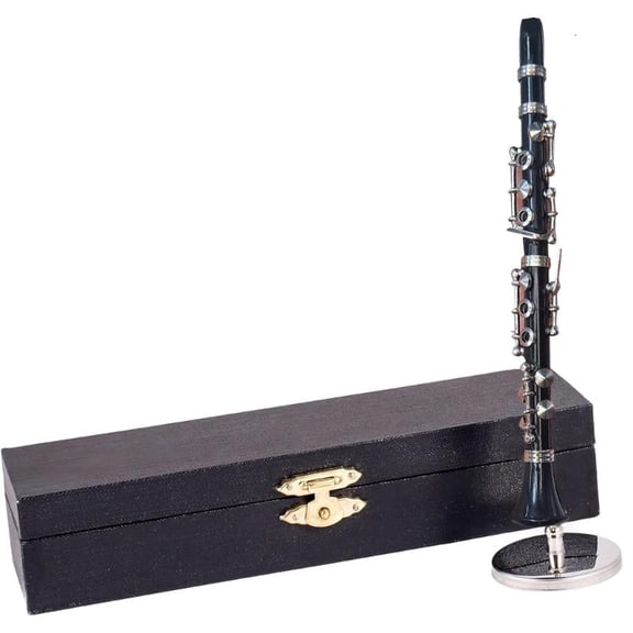 CEORPER Clarinet Model Musical Instrument Decoration Miniature Clarinet Ornament