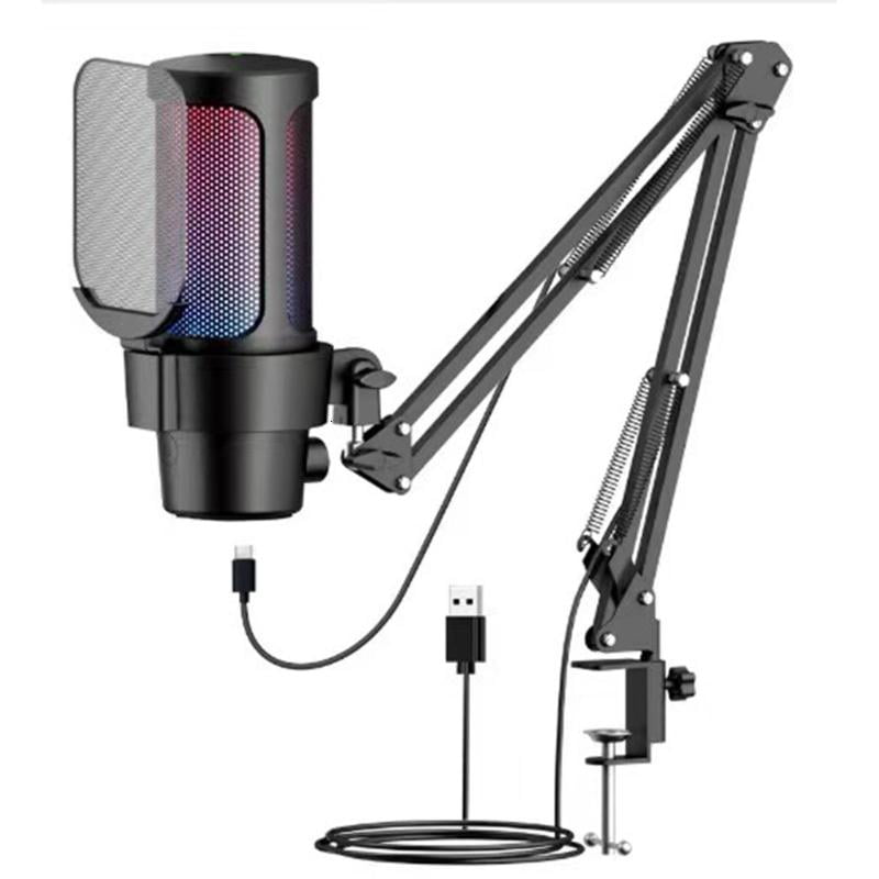 CEORPER Clear Sound USB Pickup Boom Arm Set Noise Suppression Technology