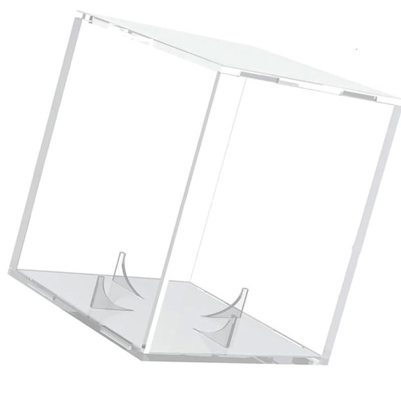 CEORPER Clear Sports Baseball Holder Container with Stand Acrylic Baseball Storage Box