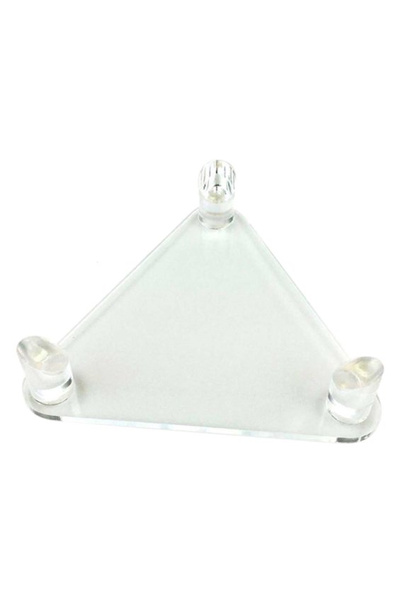 Clear Triangular Baseball Softball Marbles Football Display Stand Storage Hold