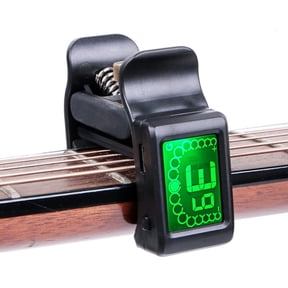 CEORPER Clip on Guitar Tuner String Breakage Protector Digital Electronic Tuner Acoustic Guitar Bass Violin Ukulele Tuner