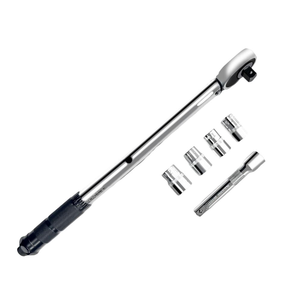 CEORPER Comprehensive Heavy Duty Quick Release Torque Socket Wrench Kit ...