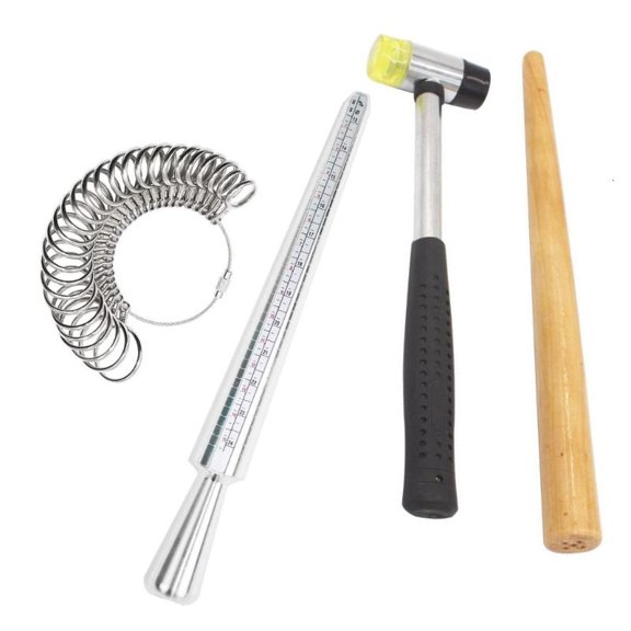 CEORPER Comprehensive Rings Sizing Set with Mandrel Rings for Personal and Business Use