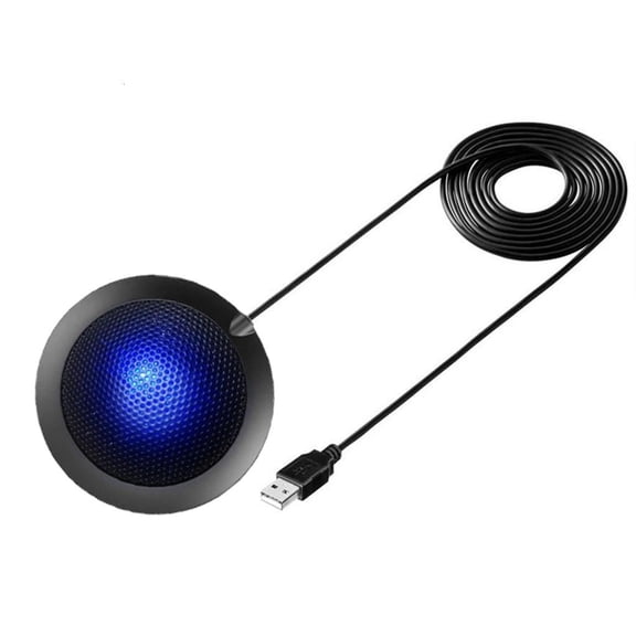CEORPER Computer PC Mic Desktop Microphone 360 Degree Omnidirectional Pickup Condenser for Video Conference Gaming Chatting