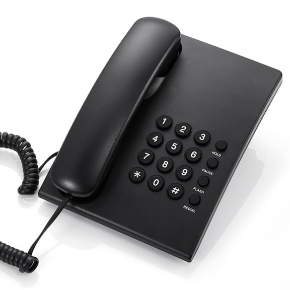 CEORPER Corded Landline Phone With Clear Sound and Quick Redial HOLD Function