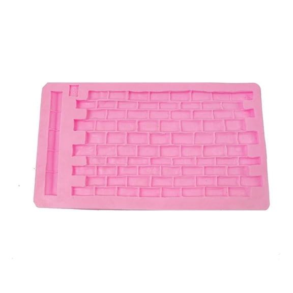CEORPER Creative Brick Wall Texture Fondant Cake Silicone Mold Pastry Chocolate Mold