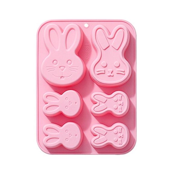 CEORPER Cute Rabbit Chocolate Mold 3D Cake Silicone Mold Home Baking DIY Supplies