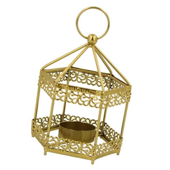 CEORPER Decorative Hanging Lanterns for Wedding Christmas Metal Handheld Candle Holder