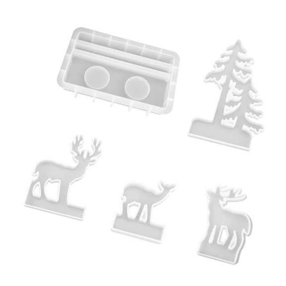 CEORPER Deer Tree Form Set for Standing Display Craft and Home Styling