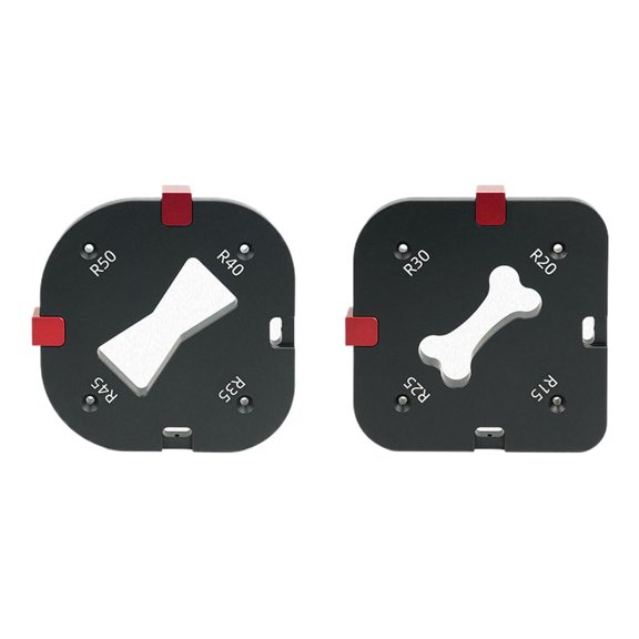 CEORPER Delicate Round Corner Jig Templates Aluminium Radius Corners Cutting Tool