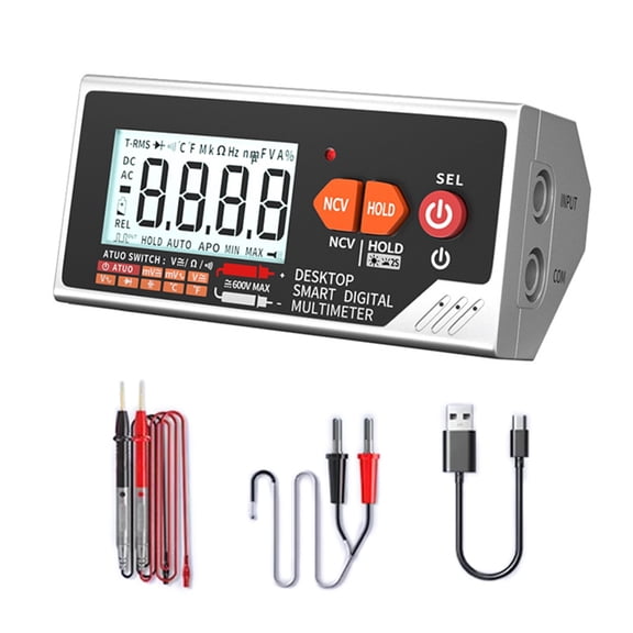 CEORPER Desktop Multimeter Providing Voice Assistance Temperature Measurement And Auto Shutdown Feature NCV Test Laboratory Tool