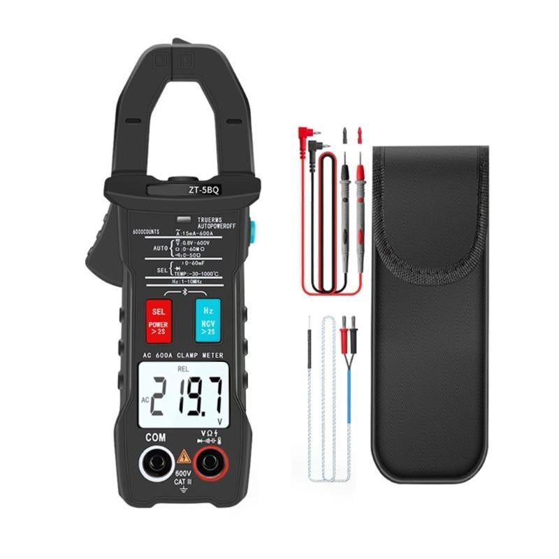 CEORPER Digital Clamp Meter 6-600V 600A Current True RMS Ammeter Pliers Multimeter