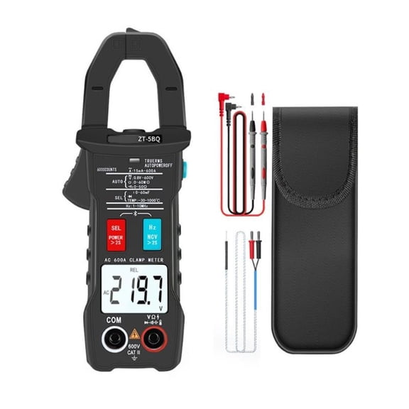 CEORPER Digital Clamp Meter 6-600V 600A Current True RMS Ammeter Pliers Multimeter
