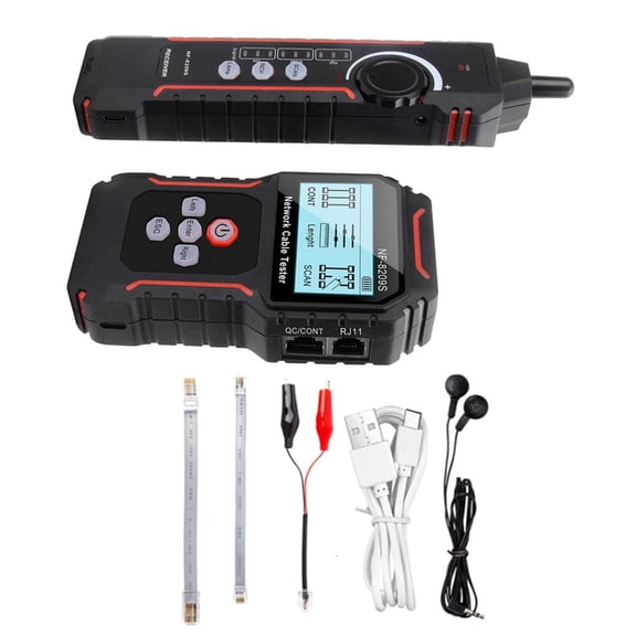 CEORPER Digital Internet Cable Tester ABS & Metal Multifunction LAN Cable Tester Cable Tester