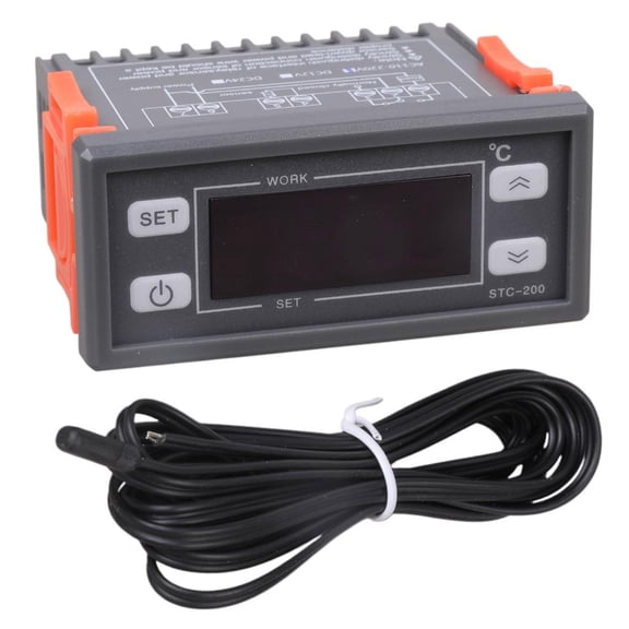 CEORPER Digital Temperature Controller Heating Cooling Centigrade Thermostat Relays Temperature Regulator 220V STC-200