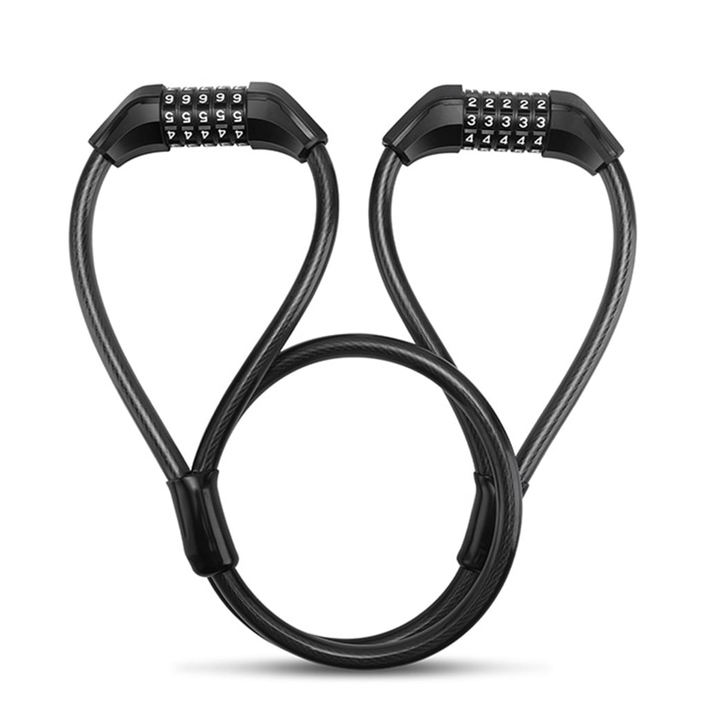 CEORPER Double Head Bike Security Lock Portable Combination Bicycles Lock Security Padlocks Bicycles Part Easy to Install
