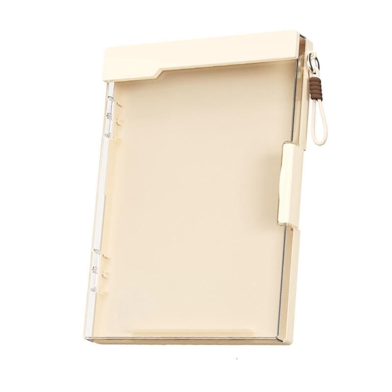 CEORPER Double Layer ABS Document with Clipboard Portable File Organiser Storage Box