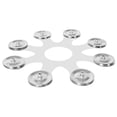 thumbnail image 1 of CEORPER Drum Cymbal Bells Drum Tambourine Musical Instrument Drum Accessory Bells Cymbal Ching Rings Metal Texture for Drum, 1 of 7