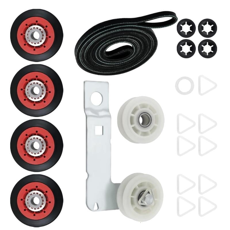 CEORPER Dryer Accessories 4392067 W10837240 Drum Belt and Idler Pulley Replacement