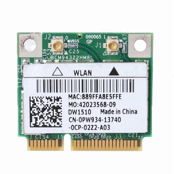 CEORPER Dual Band BCM94322HM8L DW1510 Half Mini Pci-e Wifi WLAN Card for DELL