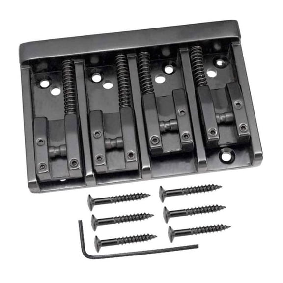 CEORPER Durable Bass Bridge for Bass with Zinc Saddles, Chrome