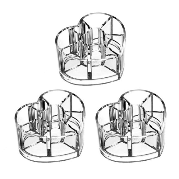 CEORPER Durable Cosmetic Organizers Case With Heart Shape For Beauty Products