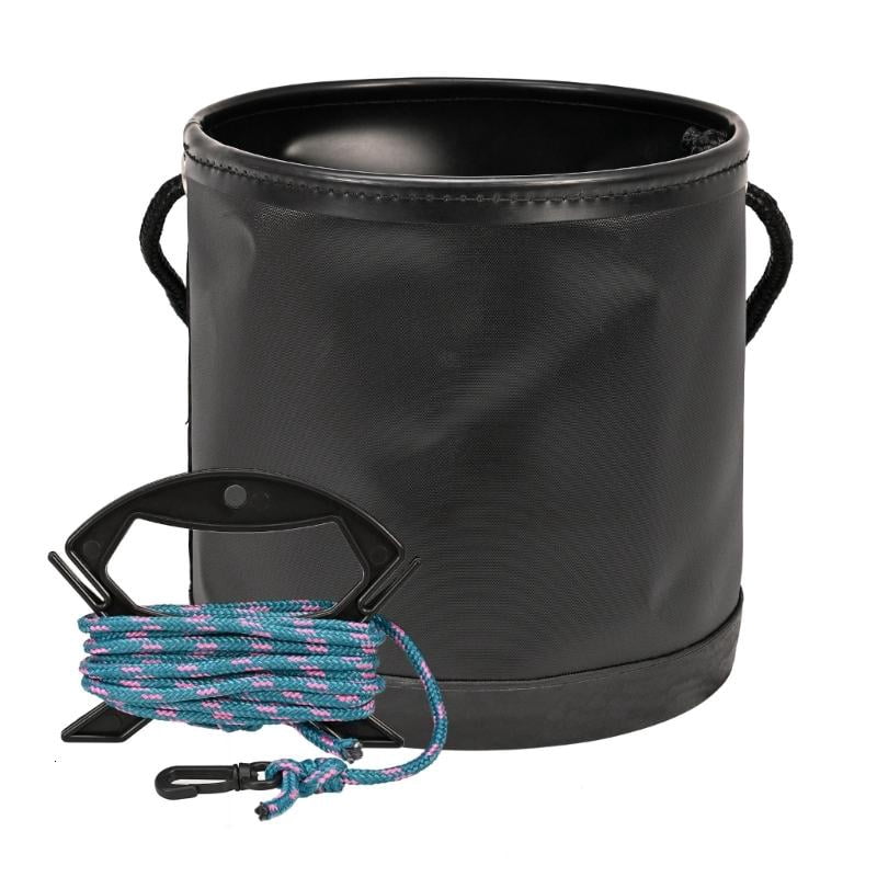 CEORPER EVA Folding Fish Bucket with Rope Colorful Fishing Tackle ...