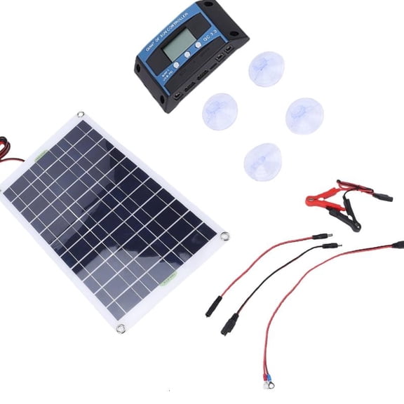 CEORPER Efficient 50W Monocrystalline Panel for Solar Charging Battery Maintenance