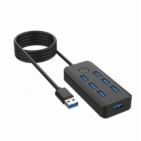 CEORPER Efficient USB3.0 Splitter USB Docking Station With Single Button Lock Screen