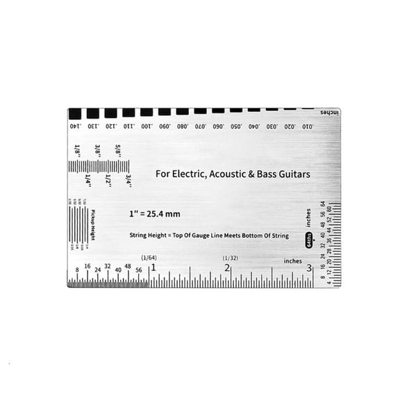 CEORPER Electric Guitar String Action Rulers Gauges String Height Measurement Tool