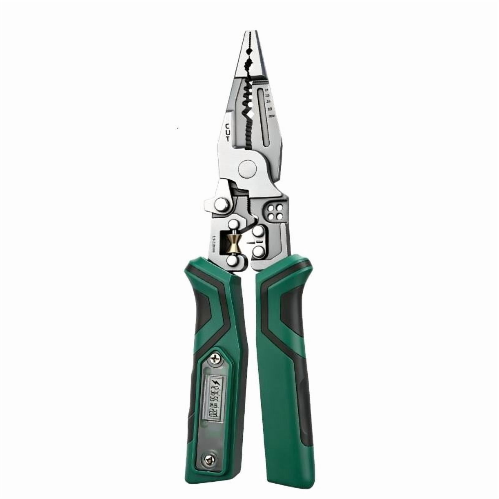 CEORPER Electrical Tool Wire Stripper Cutter Voltage Tester Builtin Safety Alerts