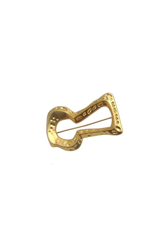 Elegant White Gold Brooch Alloy Pin For Formal Or Casual Use