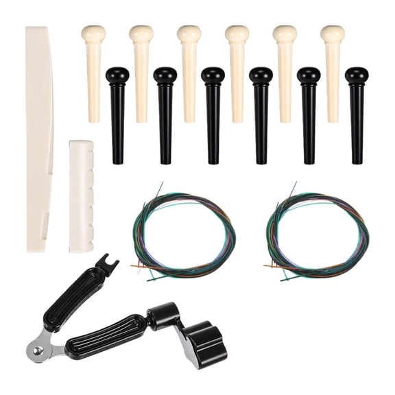CEORPER Ergonomic Guitar String Bridge Pin Puller Set User Friendly Suitable for Quick Tuning and String Change on Folk Guitars