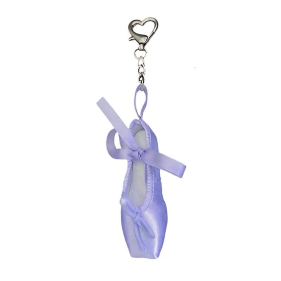 CEORPER Exquisite Handmade Mini Ballet Shoe Ribbon Charm Keychain For ...