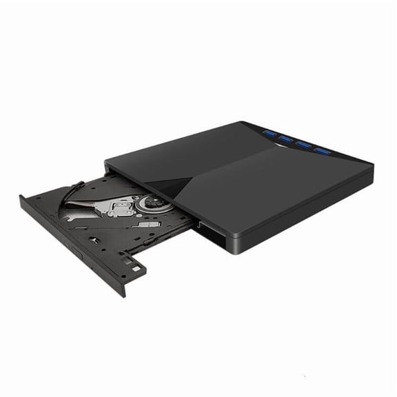 CEORPER External CD Optical Drive 4x USB 3.0 DVD VCD Writer Recorder TF Card Player