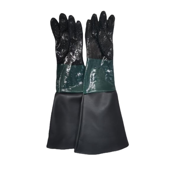 CEORPER Extra Long Sandblasting Safety Gloves 65cm Length for Enhances Arm Protective