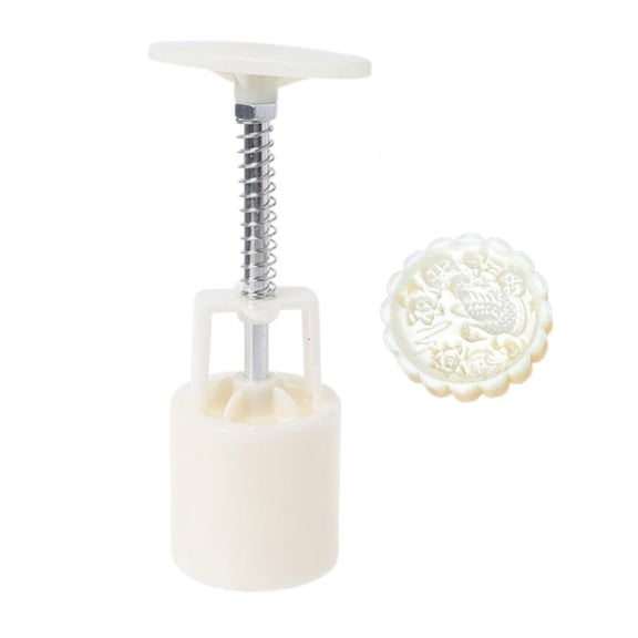 CEORPER Festival DIY Hand Press Mooncake Cutters DIY Pastry Decorating Gadgets 4 Styles