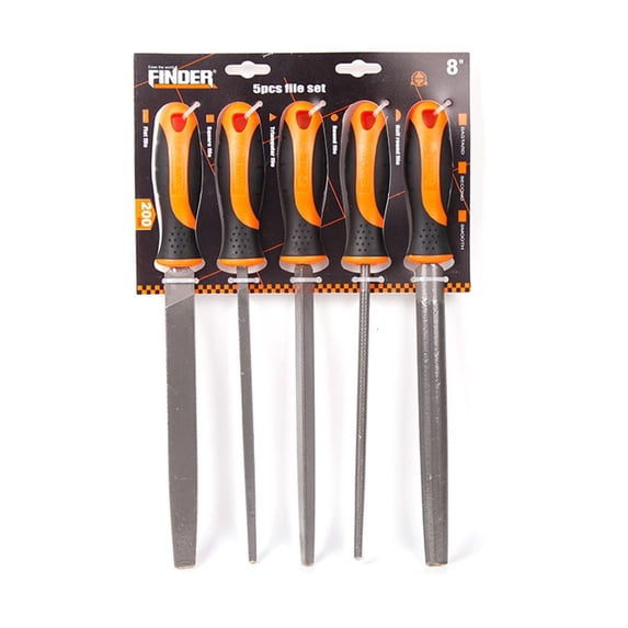 CEORPER File Set with Soft Grip Handle Medium-Toothed Metal Files Set Metalworking
