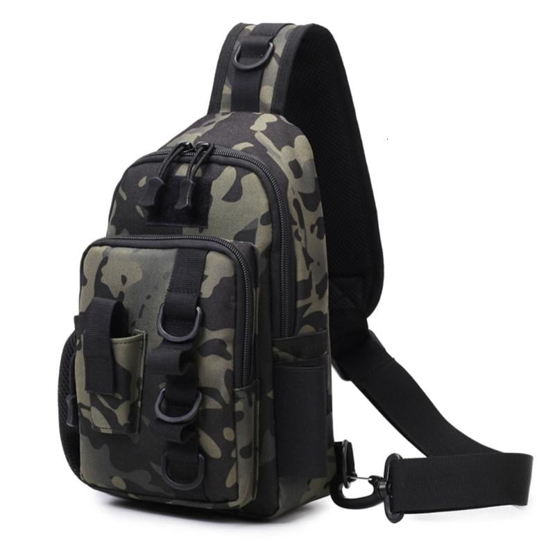 CEORPER Fishing Tackle Storage Shoulder Bag Comfortable Fishing Gear Carrying Bag